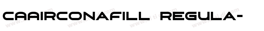 CAAirconaFill Regula字体转换